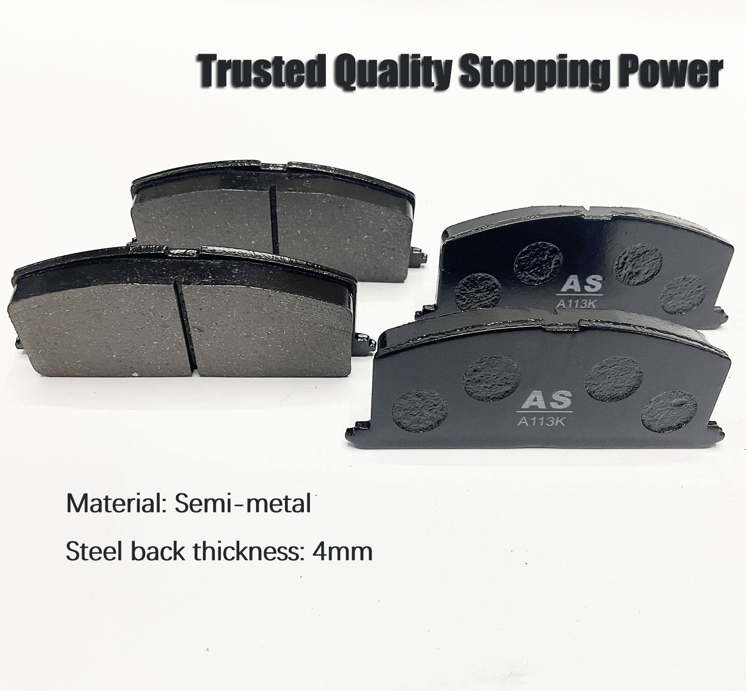 Front & Rear Ceramic Brake Pads for Toyota Corolla - Low Dust Brake Kit Compatible with Corolla