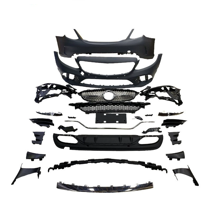 Front & Rear Bumper Cover Kit 2058808902 2058800809 for Mercedes-Benz C300 2014-2021
