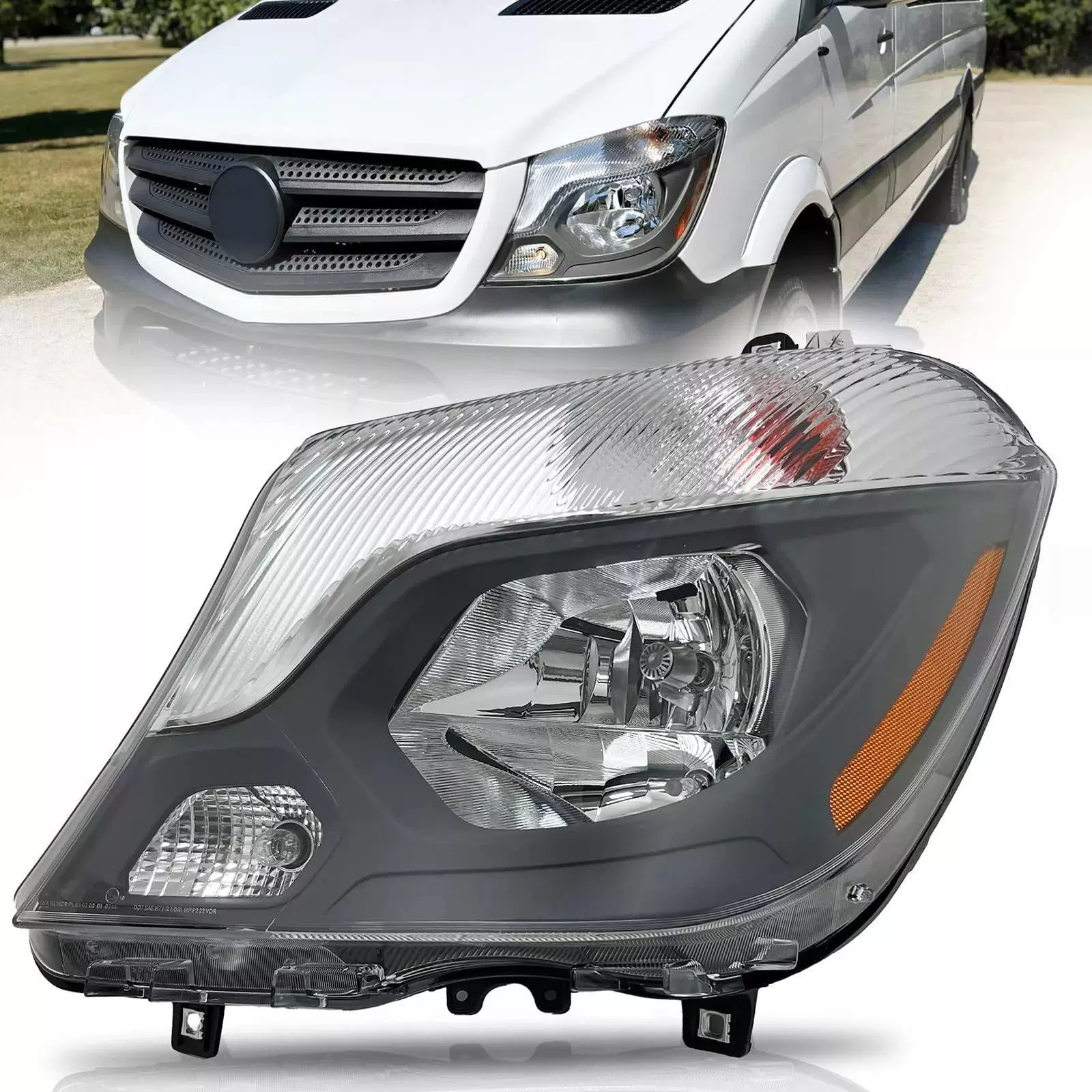 Headlight Assembly 9068203661 9068203761 for Mercedes-Benz Sprinter 2500 3500 2014-2018
