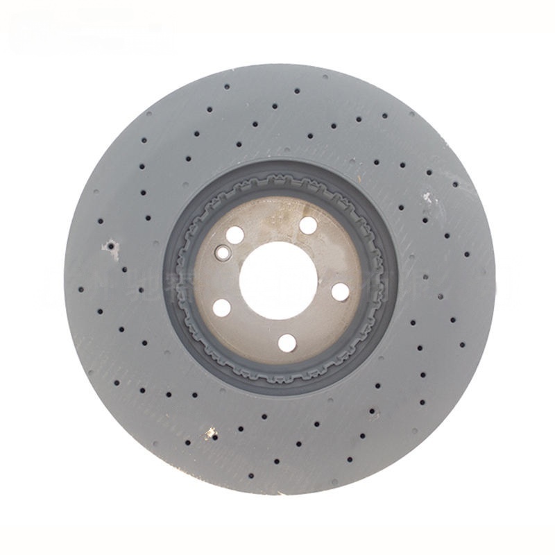 Front Drilled Vented Composite Brake Disc Rotor 0004212312 For Mercedes-Benz E-Class W213 E300 AMG Sport 2017-2019